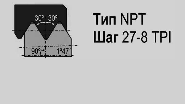 Трубная резьба NPT
